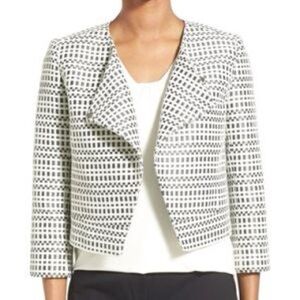 Classiques Entier size asymmetrical small olive green and White Patterned Blazer
